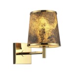 5064/1W MODERN ODL24 203 античн.бронза/серо-беж./металл/натур.камен."шпон" Бра E27 LED 1*5W BERGI — изображение 4