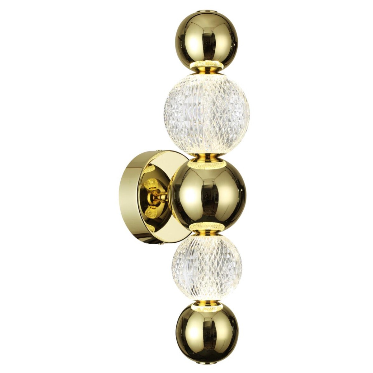 5008/7WL L-VISION ODL23 573 золотой/прозрачный/металл/акрил Бра LED 7W 4000K 380Лм CRYSTAL — изображение 2