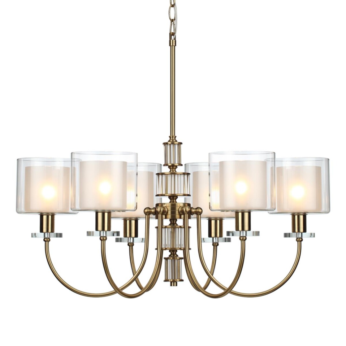 5088/6 CLASSIC ODL25 635 античная бронза/стекло Люстра E14 6*40W SAGA — изображение 5