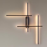 3890/36WLP L-VISION ODL20 311 черный/металл Настенный светильник LED 3000/3800/4800K (перекл. ч/з тумблер) 33W 220V RUDY — изображение 3