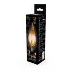 104801111 Лампа Gauss LED Filament Свеча на ветру E14 11W 720lm 2700K 1/10/50 — изображение 3