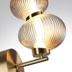 5095/8WL L-VISION ODL25 359 латунный/янтарный градиент/металл/стекло Настенный светильник LED 8W 4000K 932Лм BRUCO — изображение 5