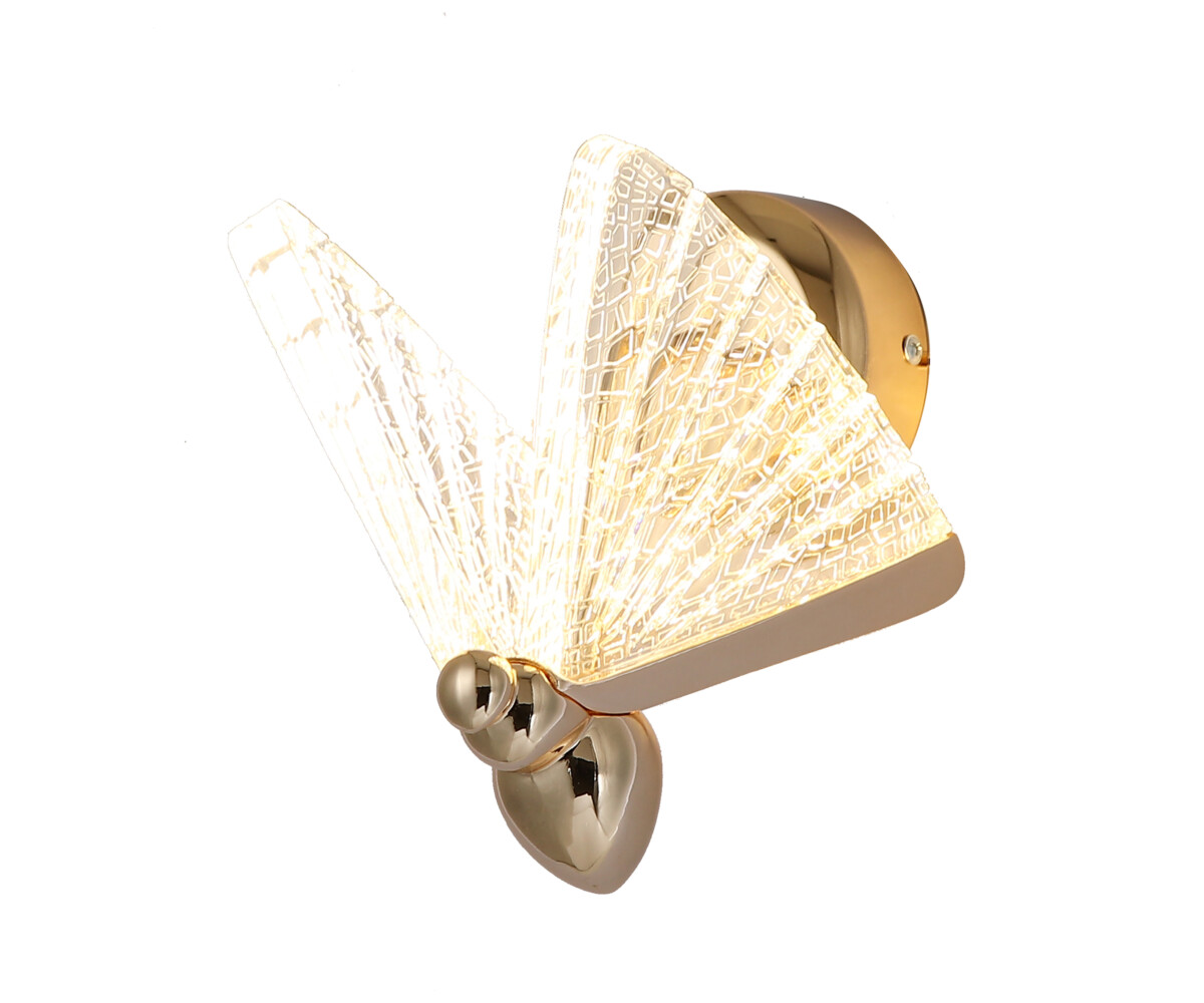 00019663 08444,33 Бра Баттерфляй золото Led 6W — изображение 1