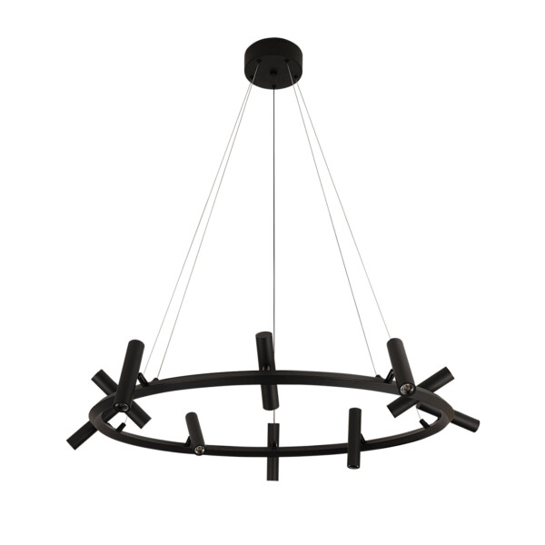 07613-10A,19 Люстра Верония черный Led 30W