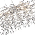 4970/10 HALL ODL24 615 матов.серебристый/алюмин./хрусталь Люстра G9 10*40W DELICA — изображение 5