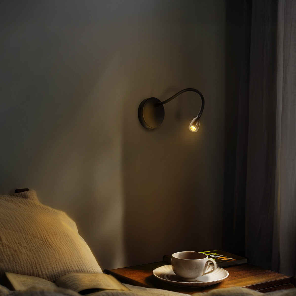 808637 Бра MURO III COB LED 3W 200LM 30G ЧЕРНЫЙ 3000K — изображение 3