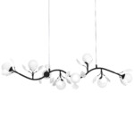 799087 Люстра CERAMO BW 8х6W(led) G9 ЧЕРНЫЙ/БЕЛЫЙ — изображение 3