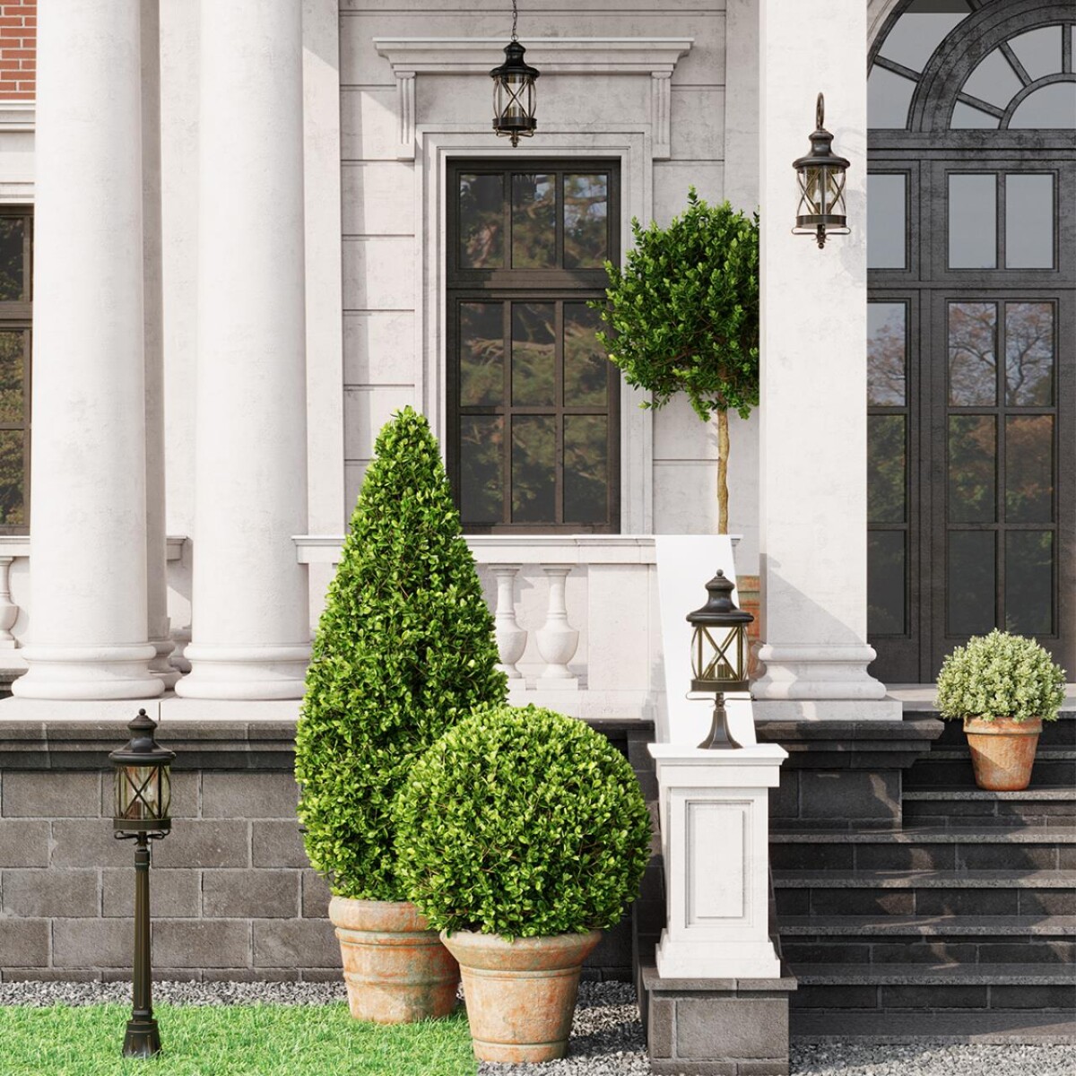 4045/1C NATURE ODL18 701 черный/зол.патина Уличный потолочный светильник IP44 E27 60W 220V SATION — изображение 1