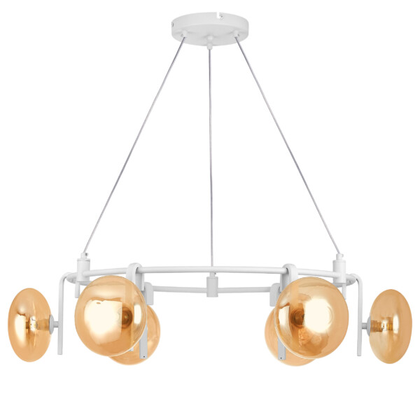 737166 Люстра GAMMA G9 6х6W(led) G9 БЕЛЫЙ/ЯНТАРЬ