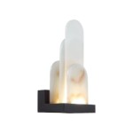 5438/12WL HIGHTECH ODL_EX25 081 черный/металл/смола под алебастр /акрил Настенный светильник LED 12W 3000K 1489Лм FOROS — изображение 4