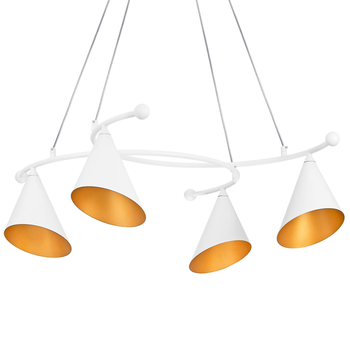 757046 Люстра CONE GW 4х6W(led) G9 БЕЛЫЙ/ЗОЛОТО — изображение 3