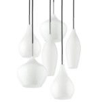 803060 Подвес PENTOLA 6х40W E14 ХРОМ/БЕЛЫЙ — изображение 2