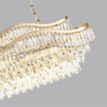 5073/15 HALL (В 2-х КОРОБКАХ) ODL24 605 золото/прозрачный/металл/хрусталь Люстра E14 15*40W WAYTA — изображение 3