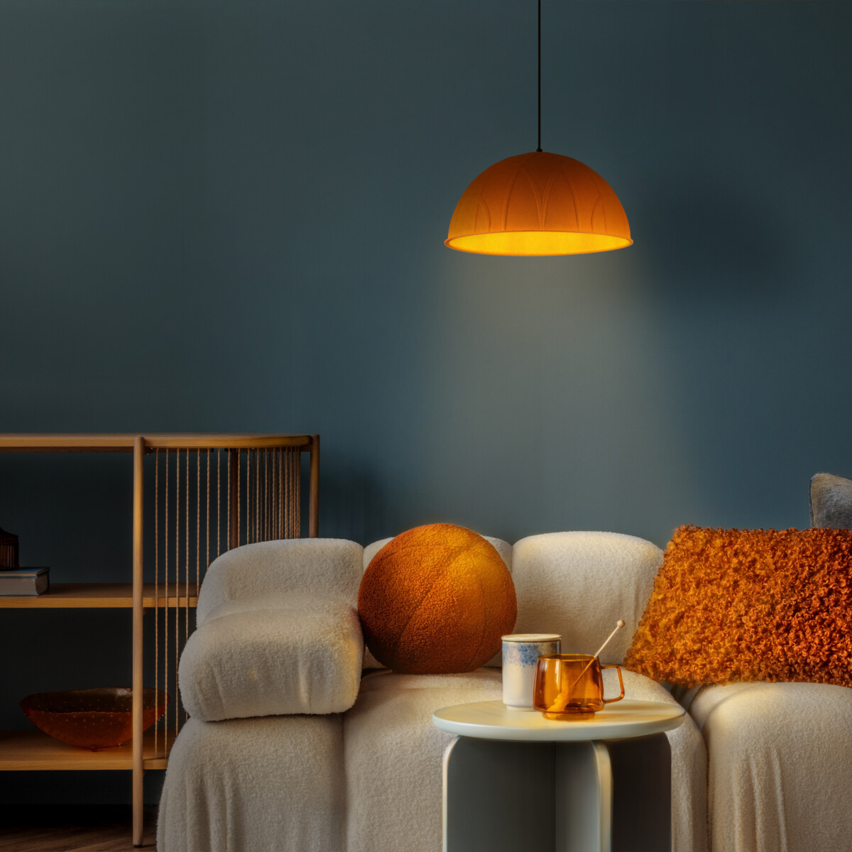 799407 Люстра FENICIA 1х12W  (led) E27 ЧЕРНЫЙ/ОРАНЖЕВЫЙ — изображение 12