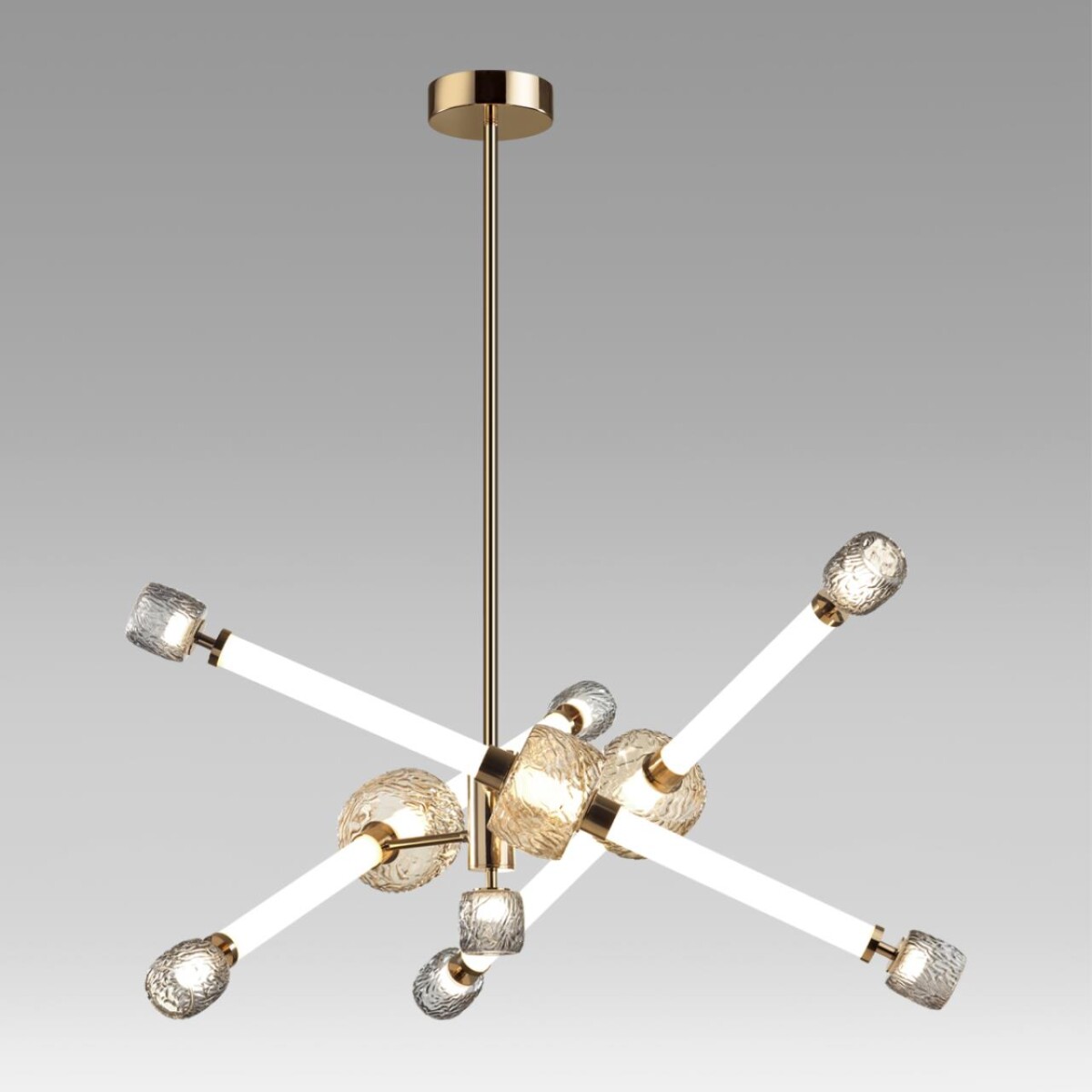 5426/54CL L-VISION ODL_EX24 000 золотой/белый/дымчатый/коньячный/металл/стекло/акрил Люстра LED 54W 3000K KLIFF — изображение 4