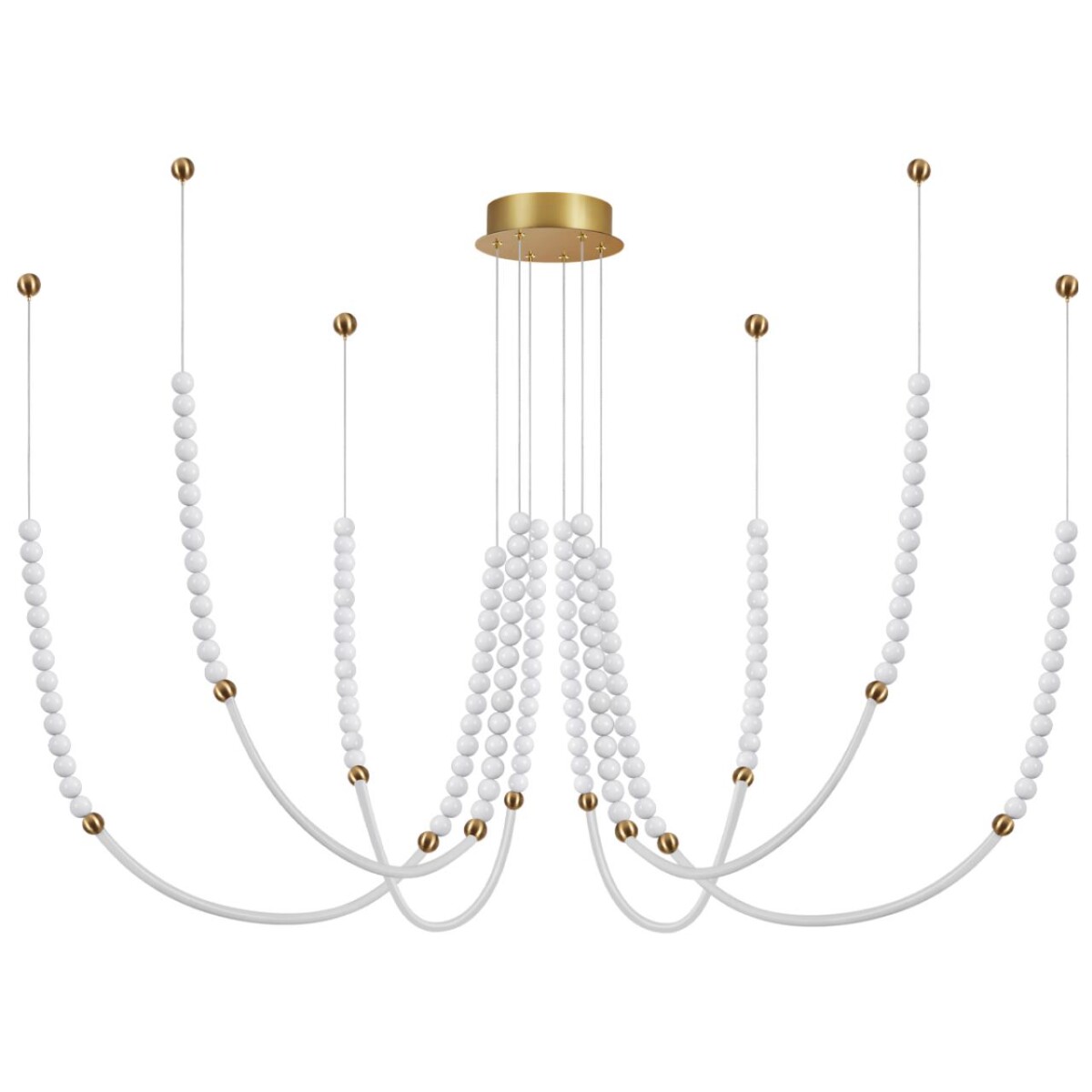 3ec95e1491d732c311984946386f8a5e 6639/70L HIGHTECH ODL24 225 металл/античная бронза/разноветн. бусы из акрила/акрил Люстра IP20 LED 70W 3500K 220V MONELLA — изображение 1