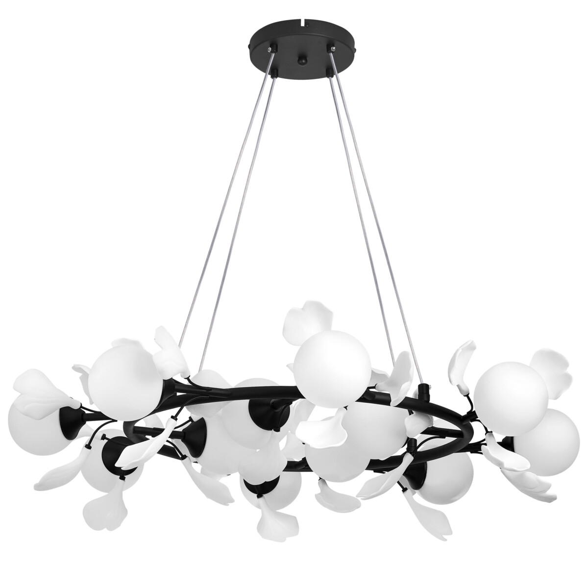 42a062b0242511f080c0c81f66f678af_5123f9119eba11f080c4c81f66f678af 799127 Люстра CERAMO BW 12х6W(led) G9 ЧЕРНЫЙ/БЕЛЫЙ — изображение 1