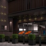 370959 STREET NT23 670 черный Светильник ландшафтный IP54 E27 max 20W 220-240V VISIO