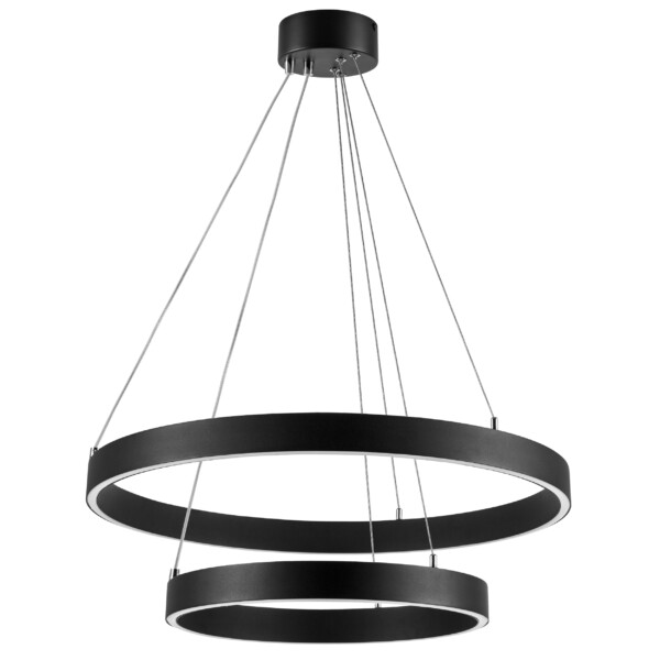 748117 Люстра SATURNO LED 60W 4400LM 70G ЧЕРНЫЙ 3000-6000K