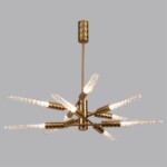 5449/28L L-VISION ODL_EX26 039 сатинированн.латунь/прозрачн./металл/стекло Люстра LED 28W (10*2.8W) 3000K 1260Лм KOLOS — изображение 5