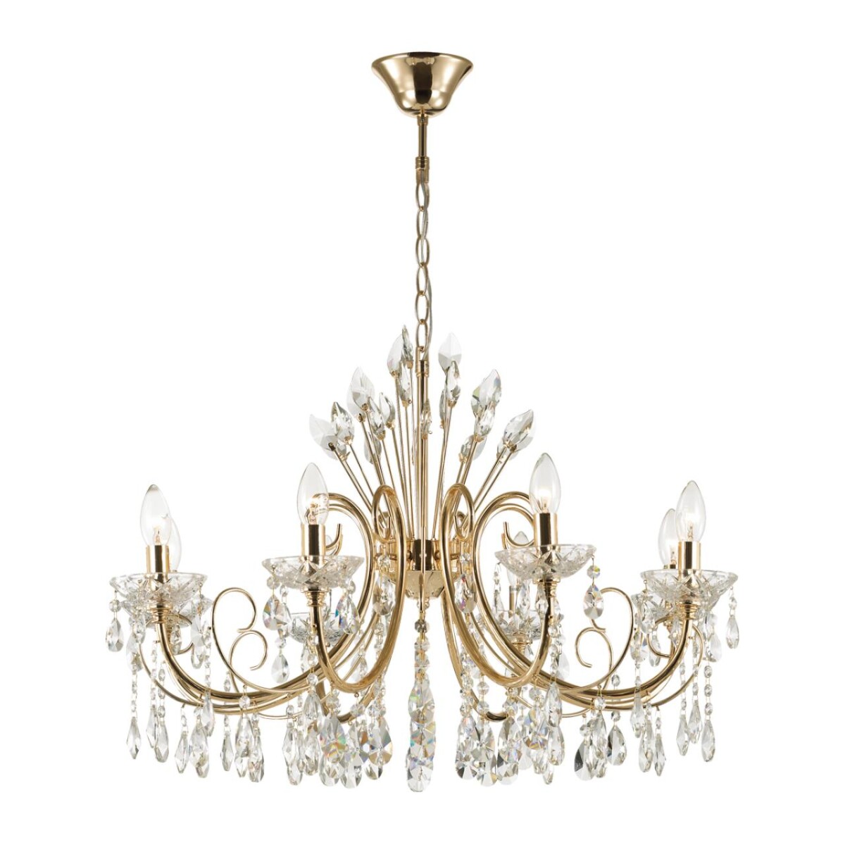 4977/8 HALL ODL23 627 золотой/хрусталь Люстра E14 8*40W VERSIA — изображение 3
