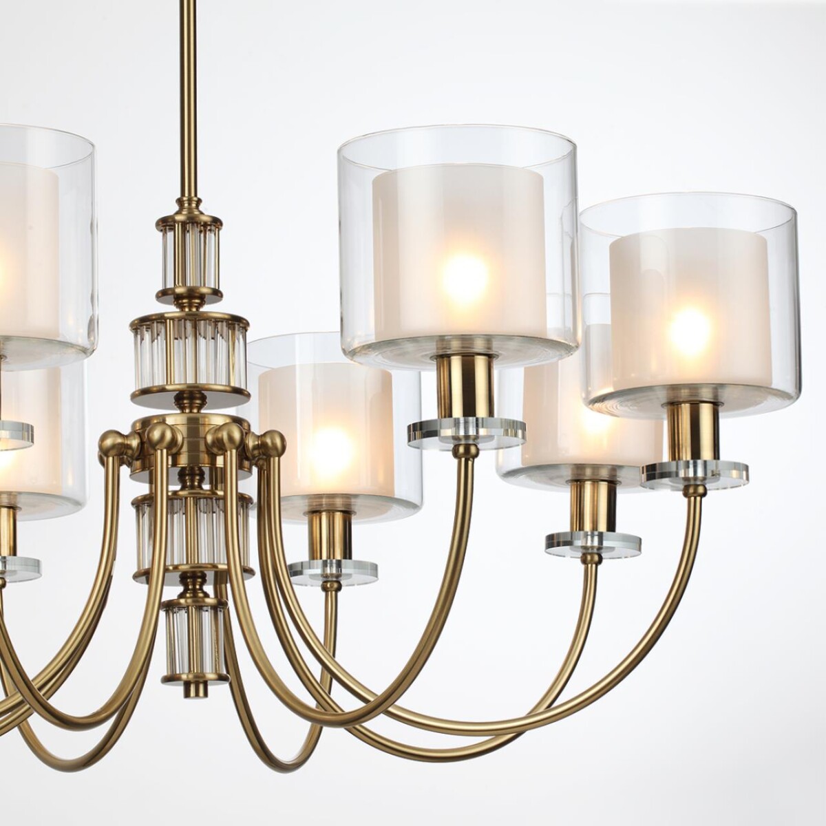 5088/8 CLASSIC ODL25 635 античная бронза/стекло Люстра E14 8*40W SAGA — изображение 6