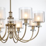 5088/8 CLASSIC ODL25 635 античная бронза/стекло Люстра E14 8*40W SAGA — изображение 6