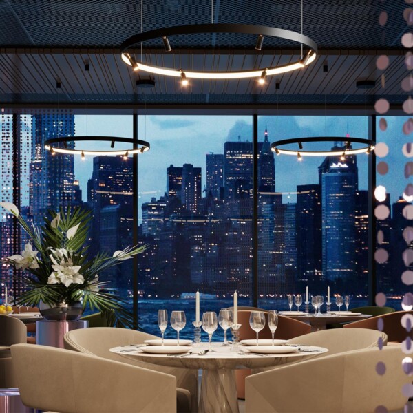 4317/58L HIGHTECH ODL22 313 металл/черный с золотом Подвесной светильник с пультом ДУ и доп. креплением IP20 LED 45W+15W 1952Лм 3000-6000K FONDA