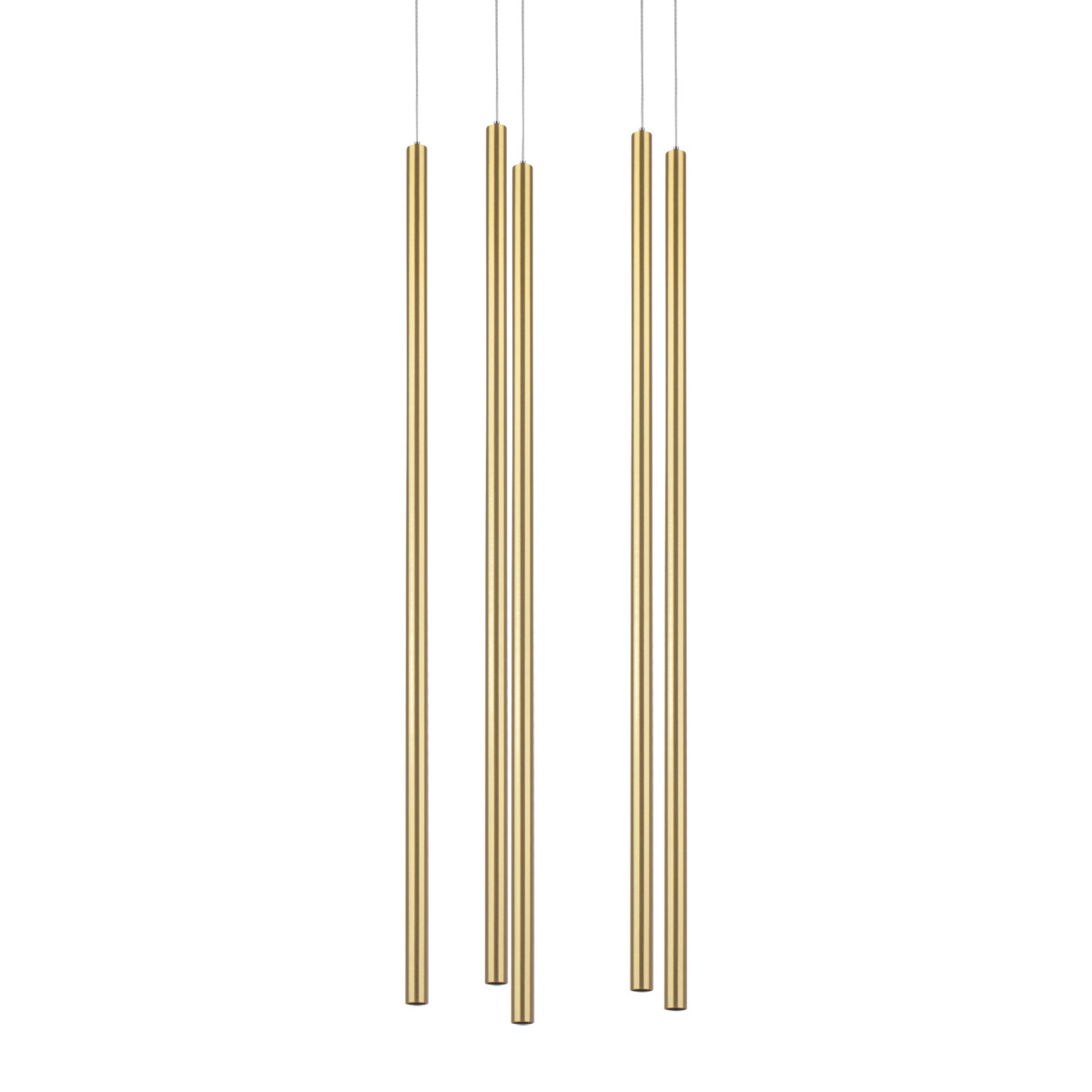 L5T747443 Люстра TUBO LED 25W 1600LM 25G ЗОЛОТО 4000K (574723+747443 (5шт) — изображение 3