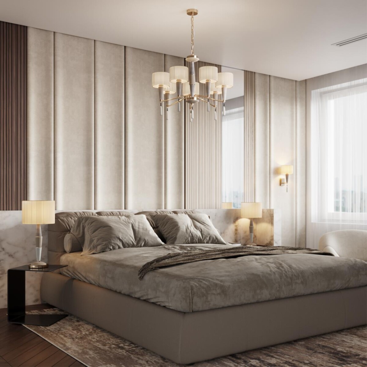 5403/1W CLASSIC ODL_EX23 117 бронзовый/светло-коричневый/кремовый металл/керамика/ткань Бра E14 1*40W LATTE — изображение 1