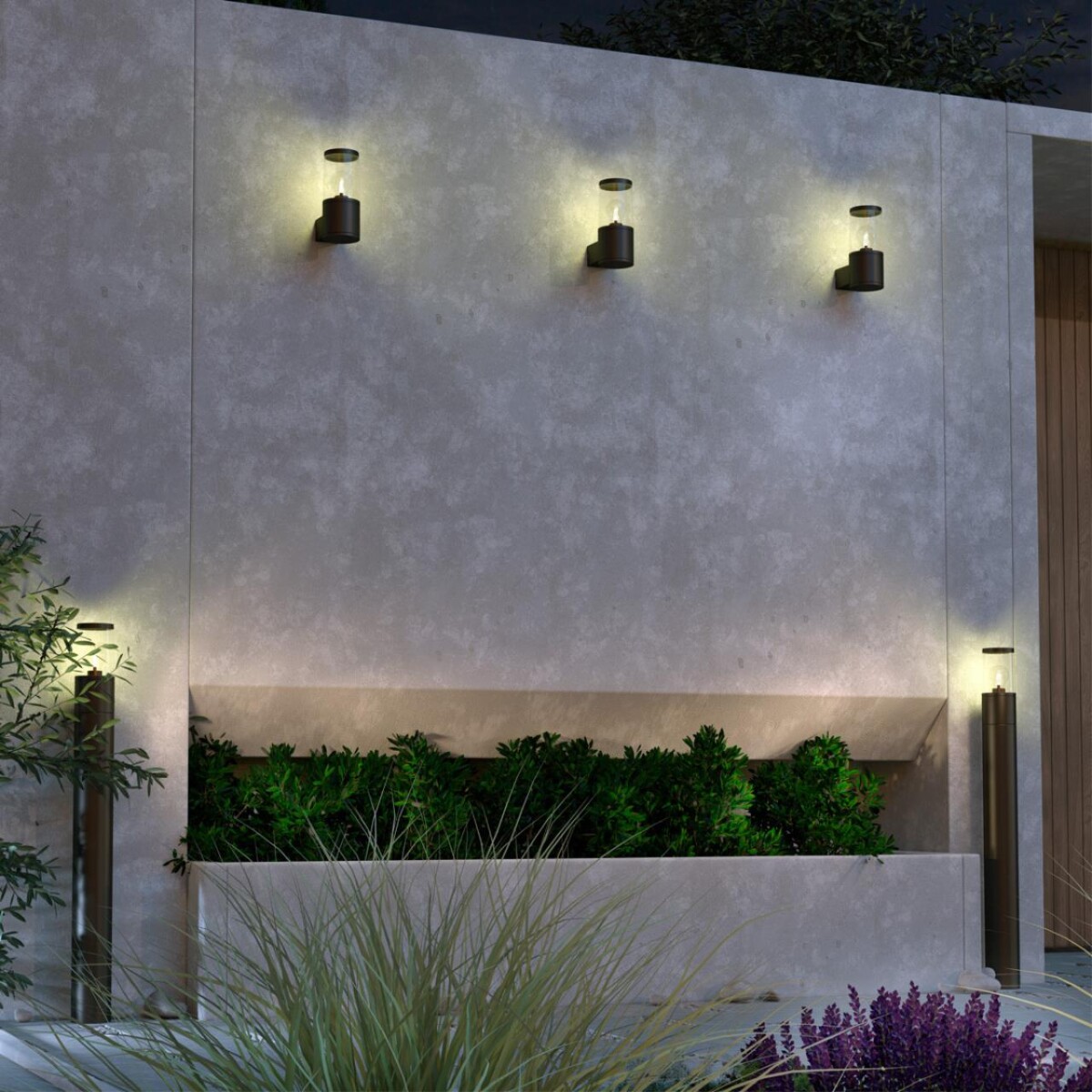 7169a25777891187adfccdb44edee49d 370952 STREET NT23 353 темно-серый Светильник ландшафтный IP54 E27 15W 220-240V VIDO — изображение 1