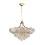 5048/16 HALL ODL24 000 золото/прозрачный/янтарный/металл/хрусталь/стекло Люстра E14 16*40W PAROTI — изображение 2