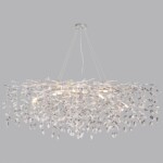 4970/14 HALL ODL24 615 матов.серебристый/алюмин./хрусталь Люстра G9 14*40W DELICA — изображение 4