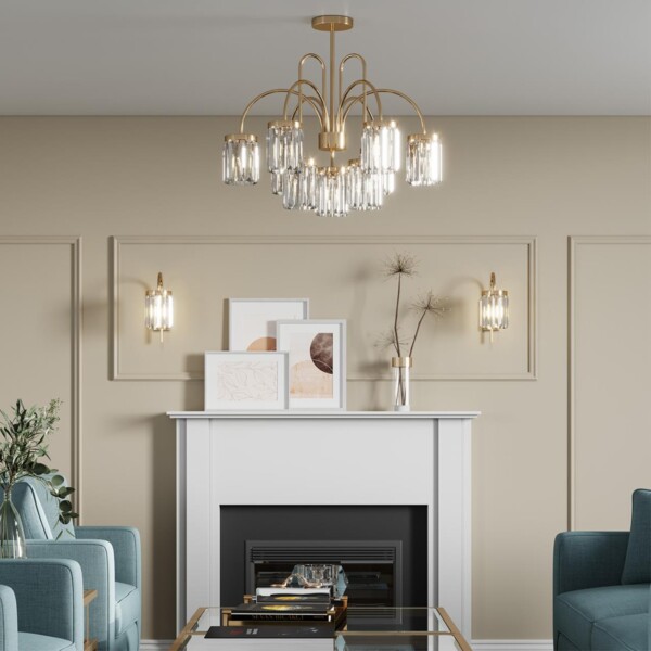 4987/6 CLASSIC ODL22 639 золотой/хрусталь Люстра E14 6*40W VASSA