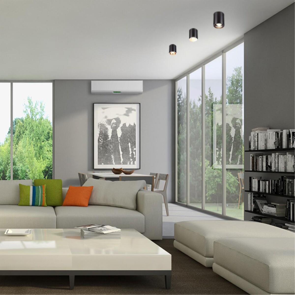 370533 KONST NT19 175 черный Накладной светильник IP20 GU10 220V UNITE — изображение 2