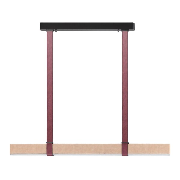 6630/36L HIGHTECH ODL24 000 металл/эко-кожа/ткань/акрил черный/бордовый/бежевый Подвесной светильник IP20 LED 36W 3000K 220V VINCENT