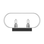 808620 Светильник настенный MURO 2х40W G9 ХРОМ/БЕЛЫЙ — изображение 3