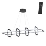 359185 OVER NT23 312 черный Светильник подвесной диммируемый, в комплекте пульт ДУ IP20 LED 4000К 175W 220V ONDO