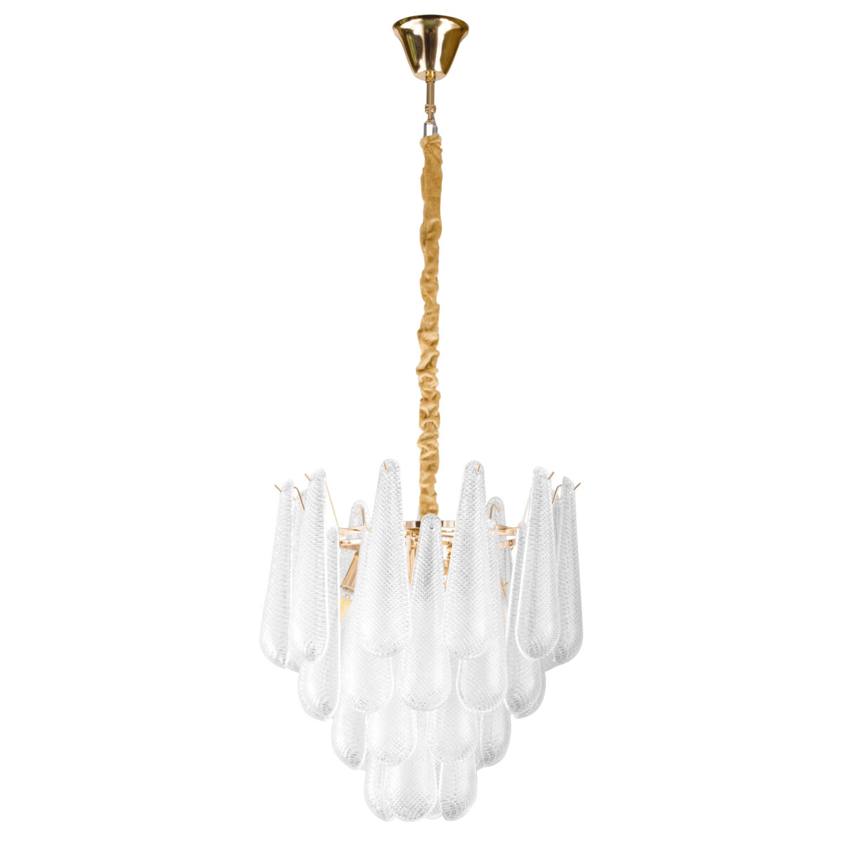 85a76a8c16c911f080c0c81f66f678af_0b7bc3f0993811f080c4c81f66f678af 799082 (2КОР!) Люстра RETRO II 8х6W(led) E14 ЗОЛОТО/ПРОЗРАЧНЫЙ — изображение 1