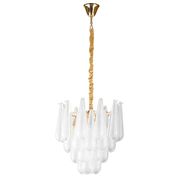 799082 (2КОР!) Люстра RETRO II 8х6W(led) E14 ЗОЛОТО/ПРОЗРАЧНЫЙ