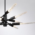 5459/28L L-VISION ODL_EX26 041 черный глянцевый/прозрачн./металл/стекло Люстра LED 28W (10*2.8W) 3000K 1260Лм KOLOS — изображение 7