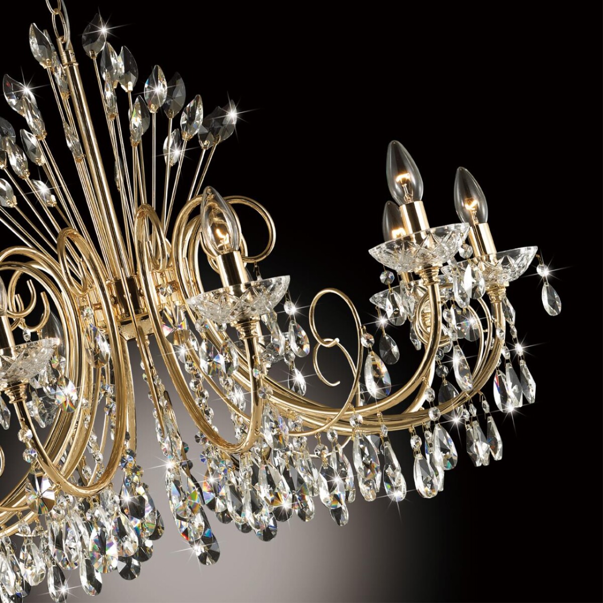 4977/10 HALL ODL23 627 золотой/хрусталь Люстра E14 10*40W VERSIA — изображение 5