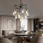 5439/13 MODERN ODL_EX25 071 черный/золото/металл/стекло Люстра E14 13*40W FUSILLI — изображение 2