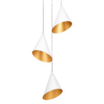 757036 Люстра CONE GW 3х6W(led) G9 БЕЛЫЙ/ЗОЛОТО — изображение 4