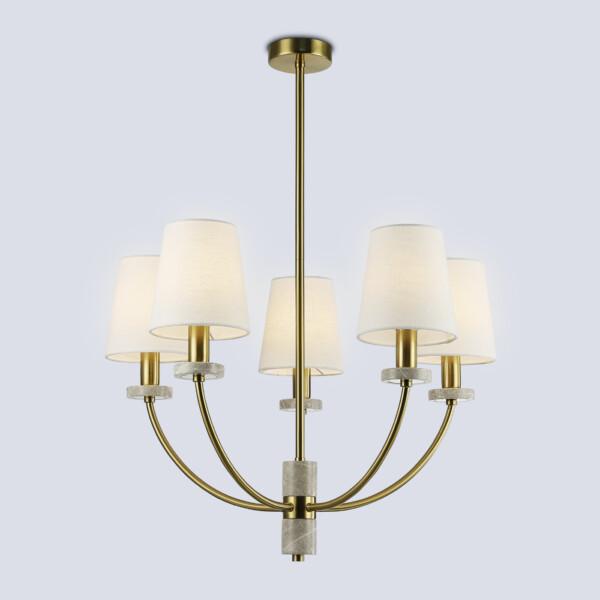 LH75351/5 SB/WH бронза/белый E14*5 max 40W D630*780