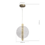 SL6141.303.01 Светильник подвесной ST-Luce бронза/прозрачный LED 1*11W 4000K WASI — изображение 5