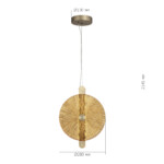 SL6141.313.01 Светильник подвесной ST-Luce бронза/янтарь LED 1*11W 4000K WASI — изображение 5