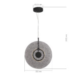 SL6142.413.01 Светильник подвесной ST-Luce черный/дымчатый LED 1*8W 4000K ALUMNO — изображение 6