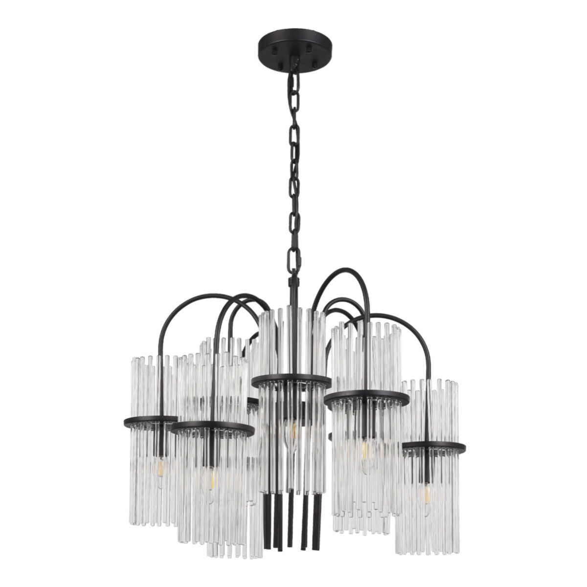 SL6145.403.09 Светильник подвесной ST-Luce черный/прозрачный E14 9*40W TASSE — изображение 2