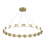 SL6610.203.20 Светильник подвесной ST-Luce золотистый/белый LED 1*40W 4000K MONRO — изображение 3